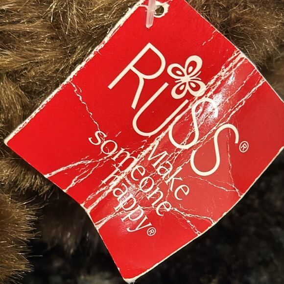 Russ Berrie AinsleyTeddy Bear Plush Stuffed Animal Soft Toy 14” Brown - Picture 9 of 10